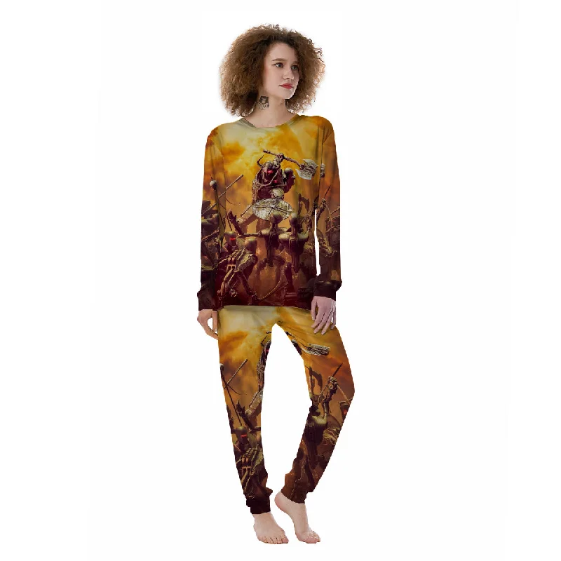 Warrior Viking Machine Print Women's Pajamas