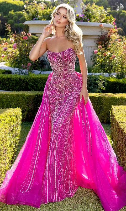 Portia and Scarlett PS25175 - Beaded Scoop Neck Prom Gown