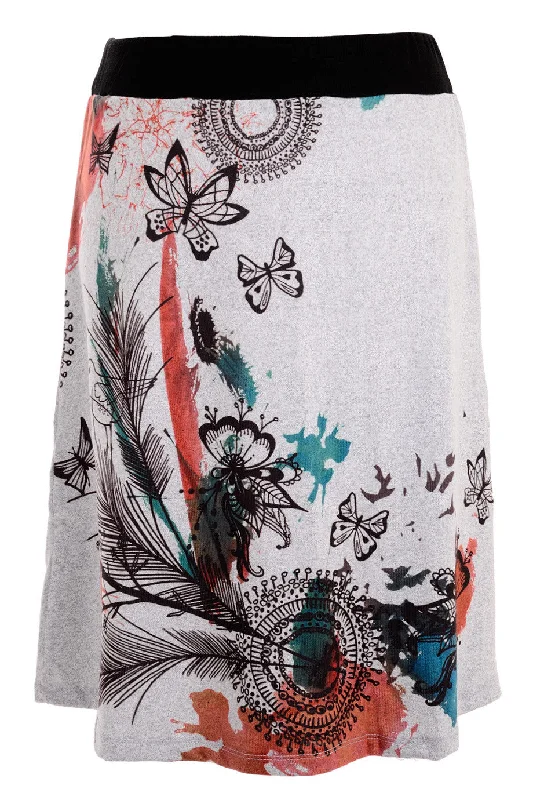 ETELA Grey Printed Skirt