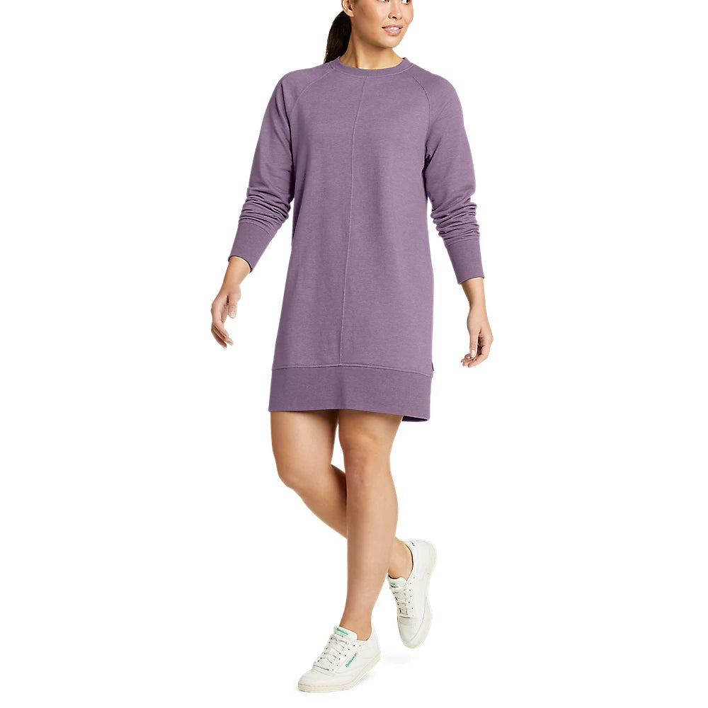 Women's Camp Fleece Long-Sleeve Crew Dress