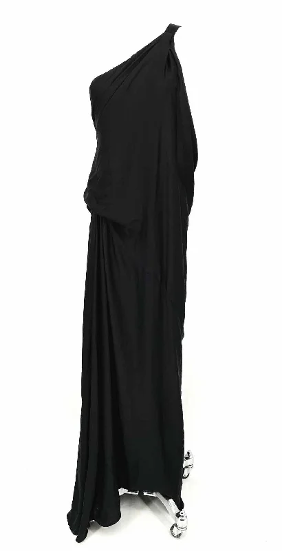 BCBG Max Azria Runway Women's Black One Shoulder Formal Size 2 Dress