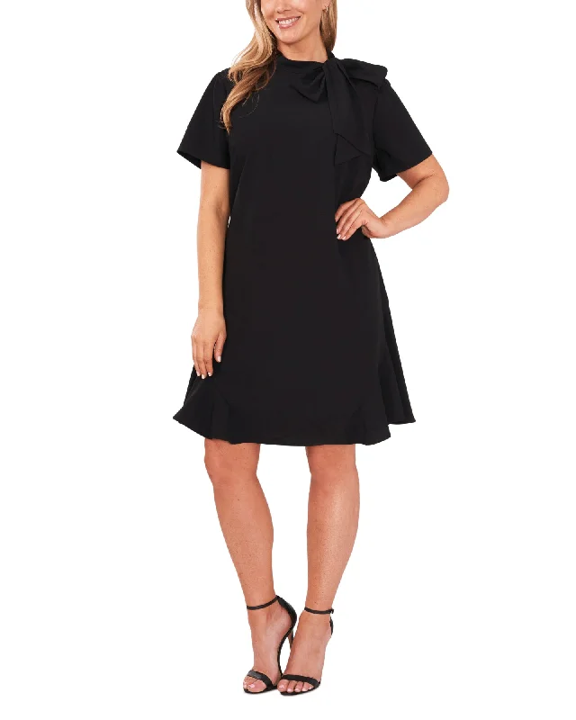 Brena A-line Dress | RICH BLACK