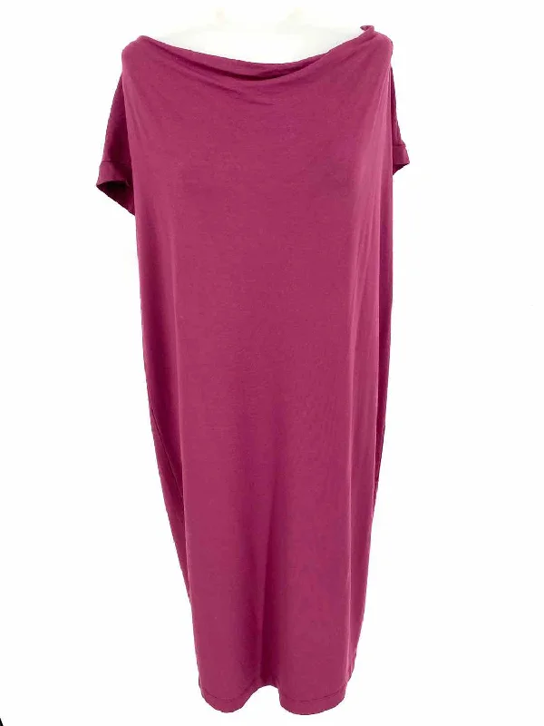 Eileen Fisher Women's Raspberry Draped Jersey Lagenlook Size XS Dress