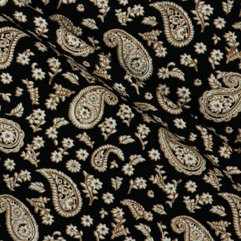 Gorgeous radiance paisley viscose Dress Fabric M1858