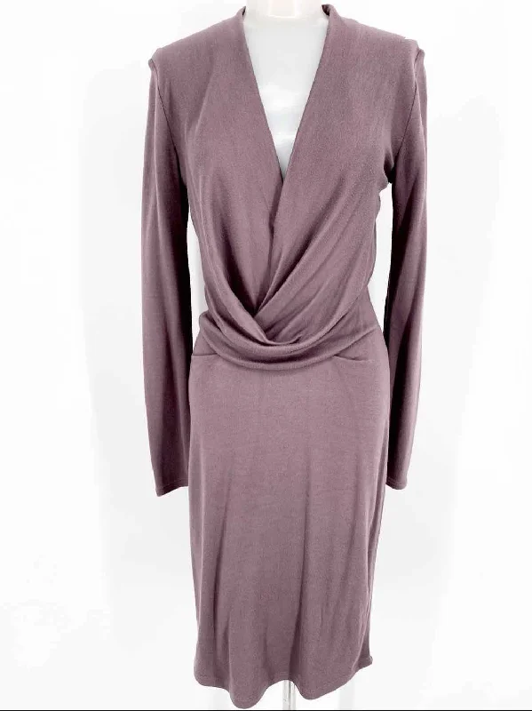 HALSTON HERITAGE Mauve sheath Viscose Blend Size 0 Dress