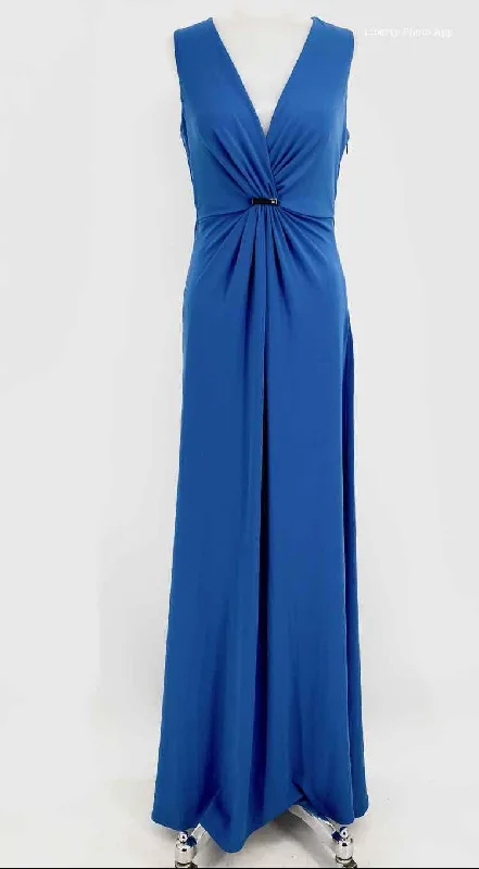 HALSTON HERITAGE Cobalt Evening Polyester Blend Size XS Dress