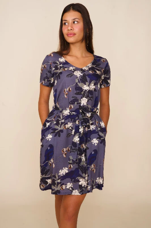 Hō‘awa & The ‘Alalā Dark Blue Tee Dress