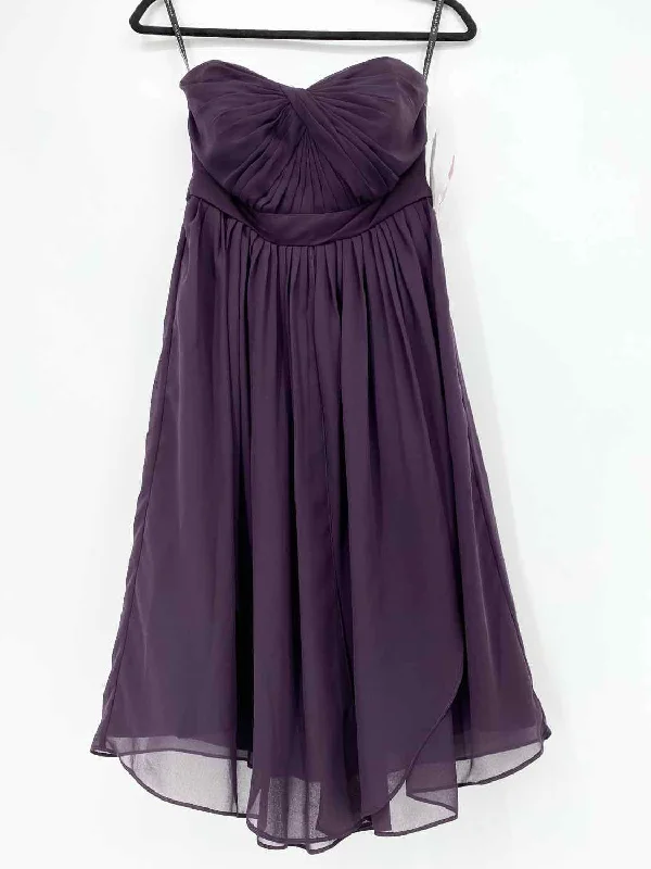 Jenny Yoo Collection Women's Kiera Purple Strapless Formal Size 2 Dress