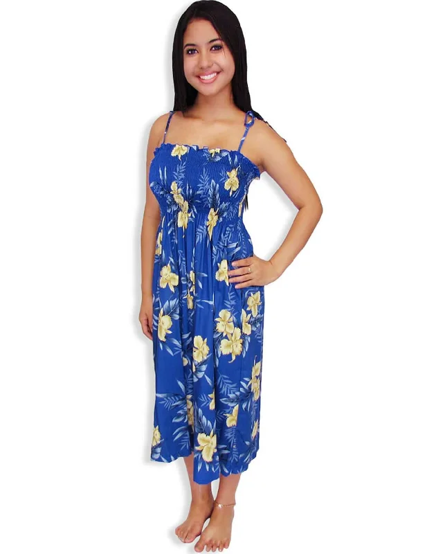 Keilani Smock Tube Top Hawaiian Dress