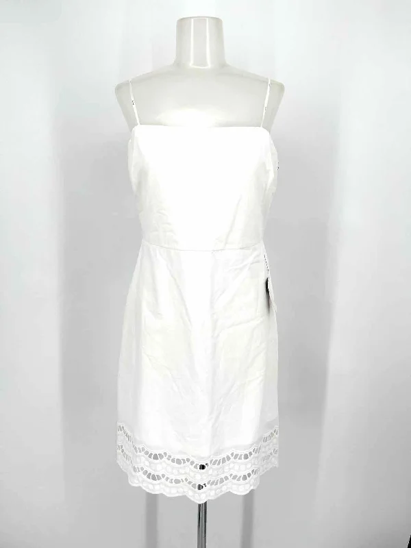 Lulus Women's White Fit & Flare Size L Dress