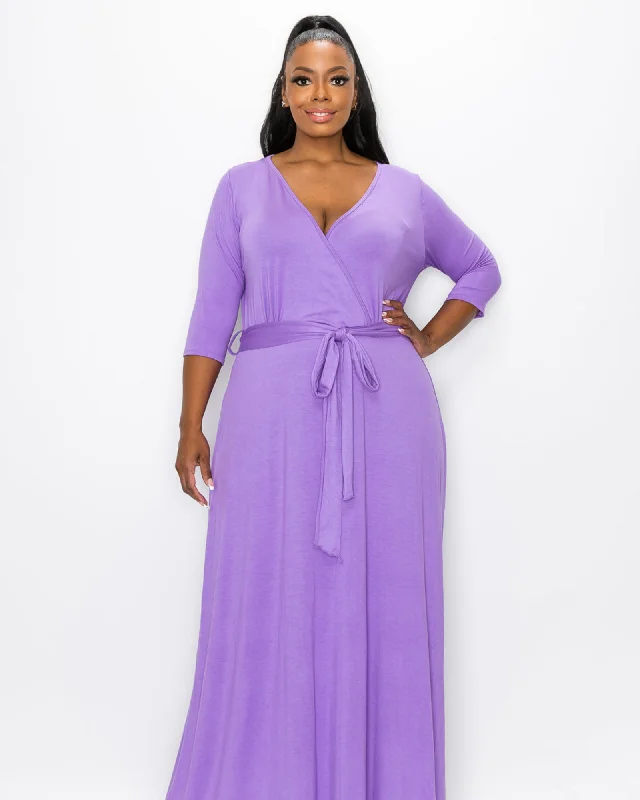 Mika Wrap Dress | Lilac