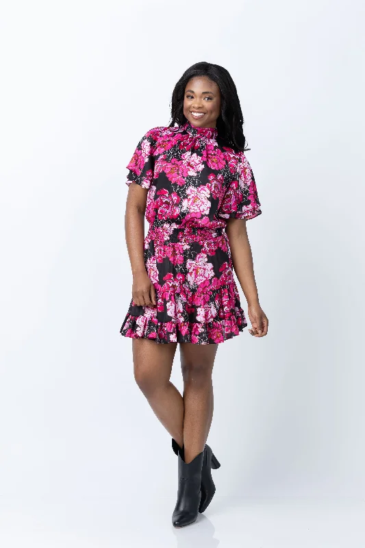 Misa Los Angeles Saffie Dress In Pink Peony