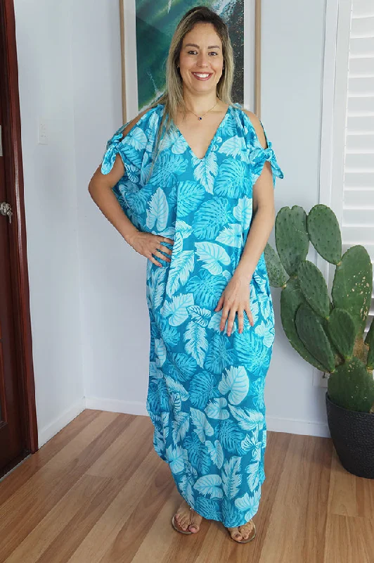 Mykonos Dress "Leaves"