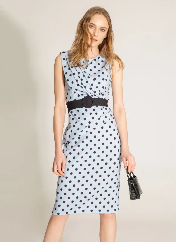 Polka Dot Blue Dress