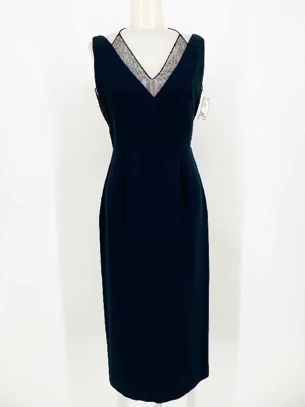 Roland Mouret Women's Navy/Black sheath Strappy Size 6 Dress