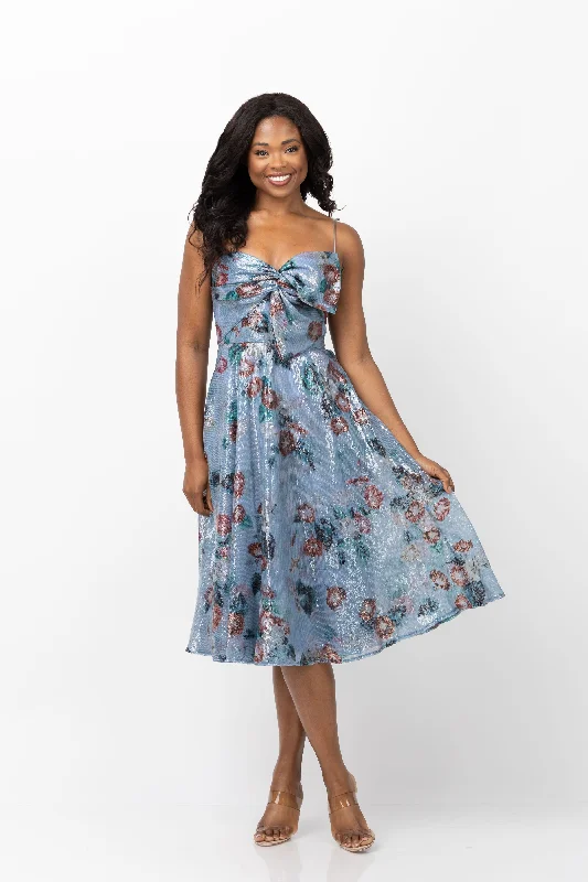 Theia Paisley Bow Dress in Primavera (Size 2)