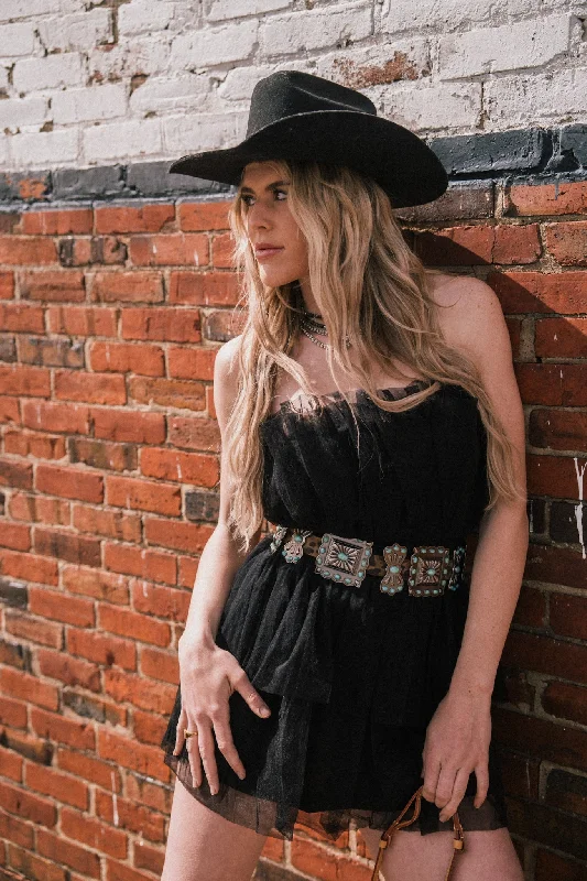 Dear Rodeo Tulle Dress in Black