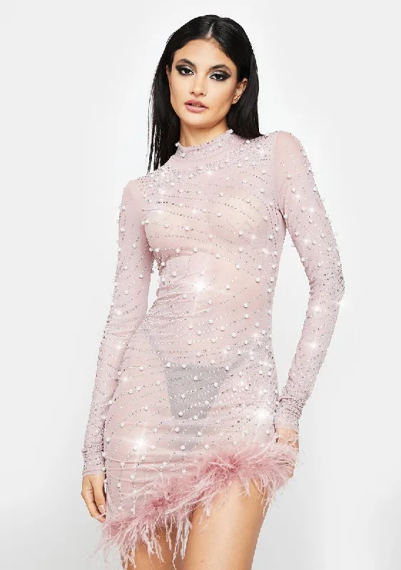 Luxury Is Me Rhinestone Bodycon Dress