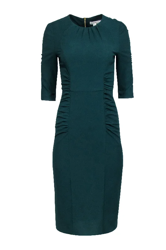 Whistles - Green "Textured Izzey" Bodycon Dress Sz 6